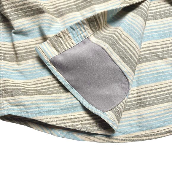 Howler Bros | Men | Enfield Equator Stripe Long Sleeve Button Up Shirt | Large - Picture 12 of 12